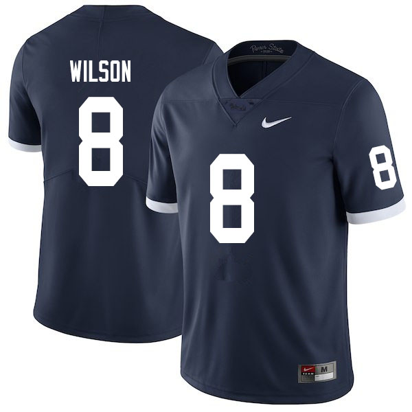 NCAA Nike Men's Penn State Nittany Lions Marquis Wilson #8 College Football Authentic Throwback Navy Stitched Jersey PGC5698GZ